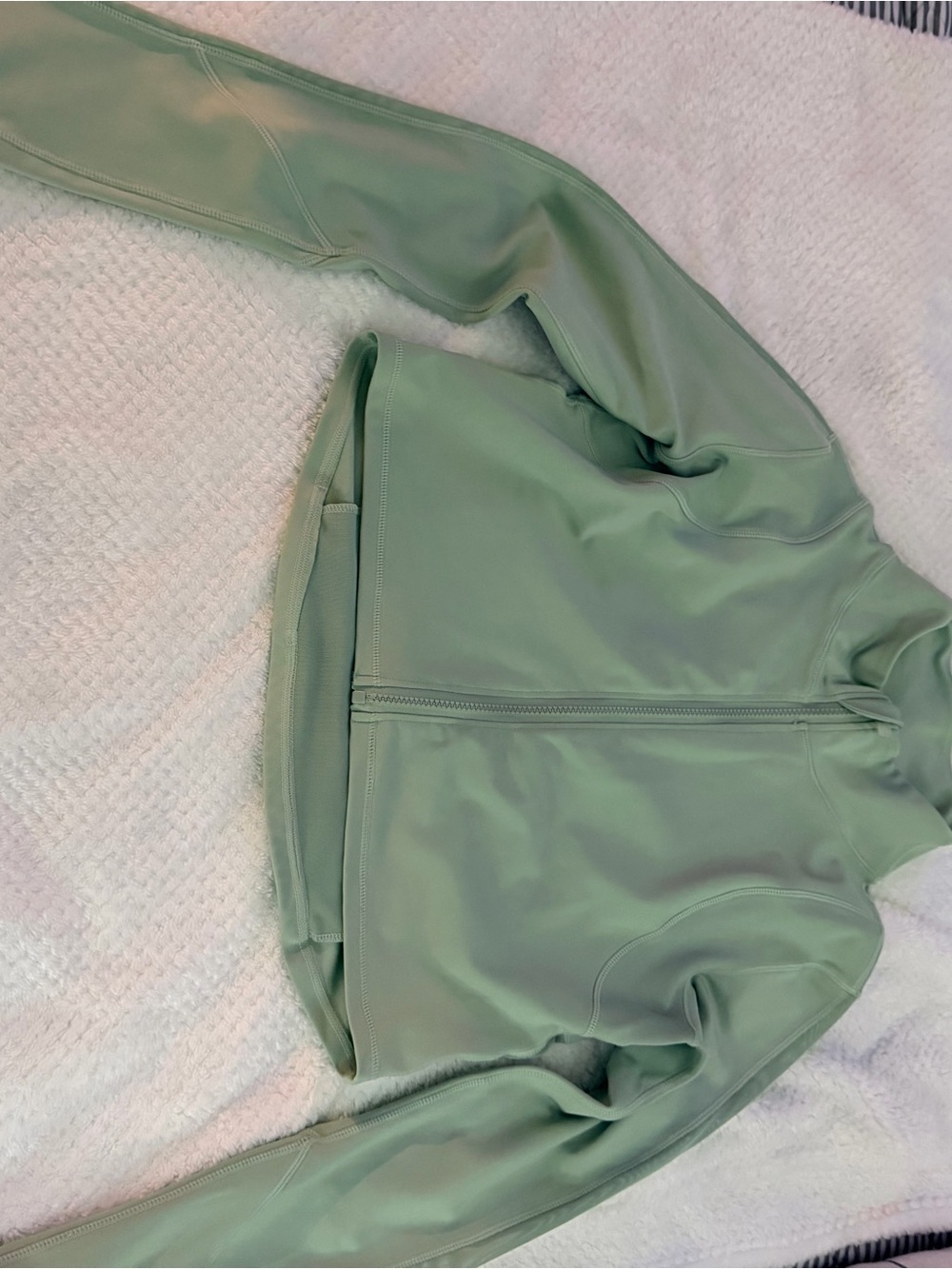 Cropped Utility Jacket in Sage Green